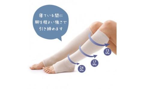 絹のおもてなし　おやすみシルク着圧ハイソックス／靴下　着圧　ハイソックス　シルク　レディース　婦人　美肌ケア　美容　就寝　リラックス【mika006A】