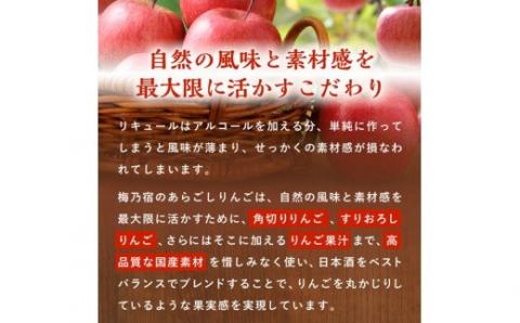 梅乃宿　あらごしりんご　１８００ｍｌ／国産　すりおろし　りんご　角切り　林檎　果汁　果肉　リキュール【umyd009】