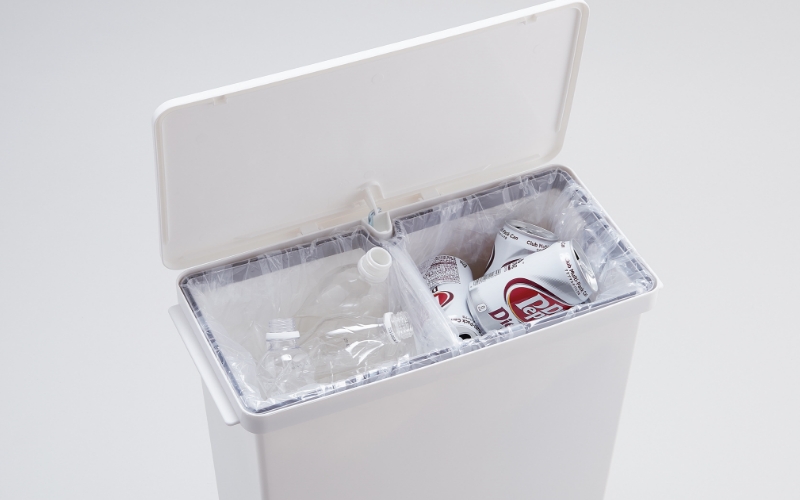 オルア33ワイド　横型　分別ペダル　ペール　LBD-12／ライクイット　like-it　 オシャレ　ゴミ箱　日本製【like003】