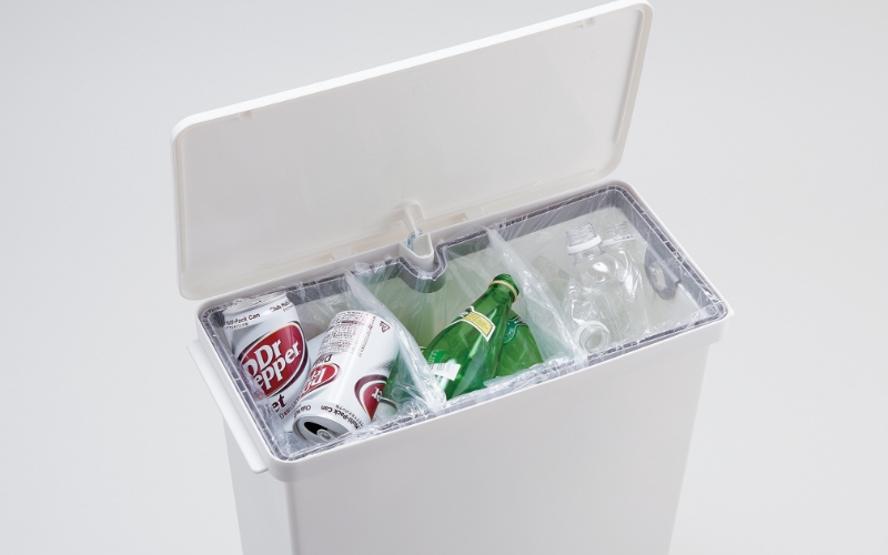 オルア25スリム　タテ型　分別ペダル　ペール　LBD-13／ライクイット　like-it　 オシャレ　ゴミ箱　日本製【like004】