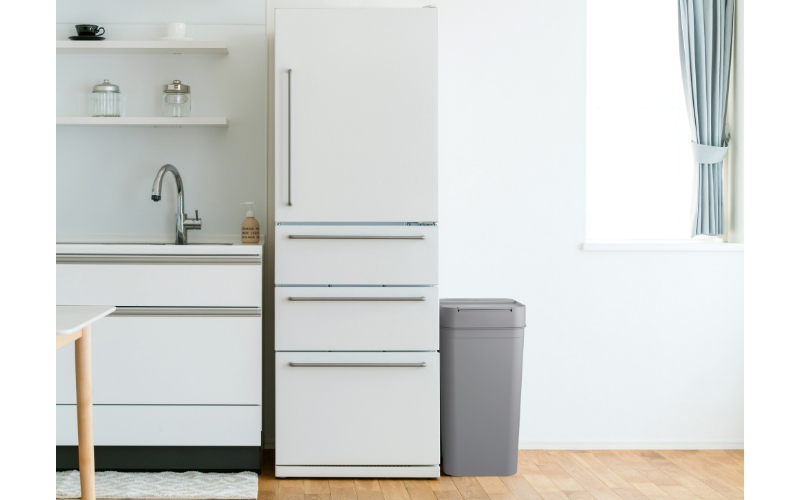 シールズ４５ 密閉ダストボックス LBD-03 グレー ／ ゴミ箱 臭い漏れ防止 スリムデザイン プッシュ開閉 ライクイット like-it【like041】