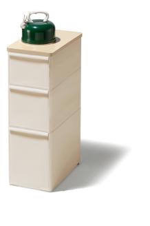 耐熱木天板ストッカー ワイド MＳ－１１１DＬWT ベージュ ／ ライクイット 収納 メラミン加工 抜け落ち防止 奈良県 葛城市【like086】