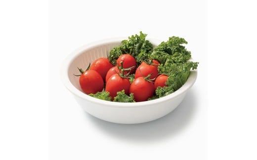 米とぎにも使える ザル ボウル 浅型 LBK-02  ピンク ／キッチン用品 調理器具 耐熱 重ねて収納 コンパクト ライクイット like-it【like022-5】