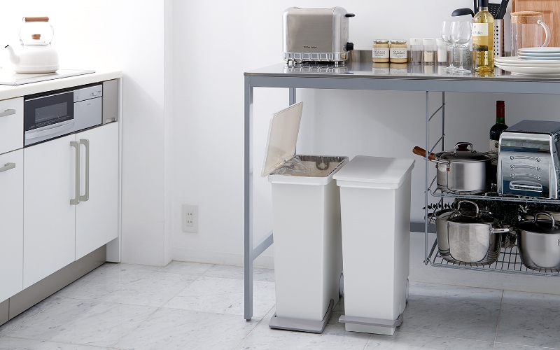 オルア33スリム　タテ型　分別ペダル　ペール　LBD-14／ライクイット　like-it　 オシャレ　ゴミ箱　日本製【like005】