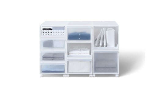 クローゼットシステム 引出しタイプS　CS-D1 (7色からお好きなカラーが選べる)  ／ オールブラック  収納 ライクイット like-it 奈良県 葛城市【like096-4】