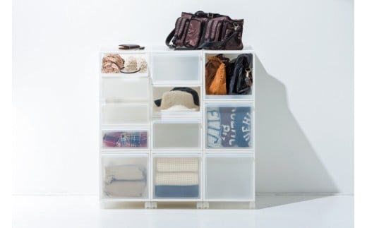 クローゼットシステム 引出しタイプL　CS-D3 (7色からお好きなカラーが選べる)  ／ オールブラック  収納 ライクイット like-it 奈良県 葛城市【like098-4】