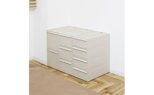 クローゼットシステム 引出しタイプL　2個組　CS-D3 2P (5色からお好きなカラーが選べる) ／ オールホワイト  収納 ライクイット like-it 奈良県 葛城市【like101-1】