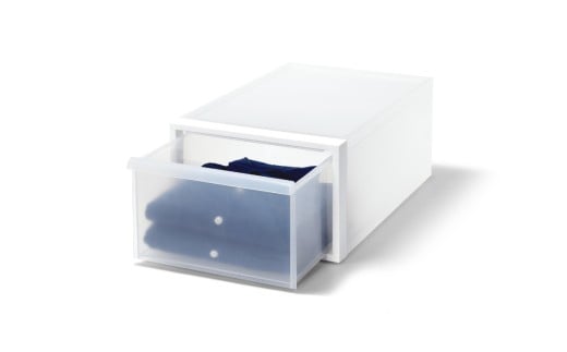 クローゼットシステム 引出しタイプM　CS-D2 (7色からお好きなカラーが選べる)  ／ オールブラック  収納 ライクイット like-it 奈良県 葛城市【like097-4】