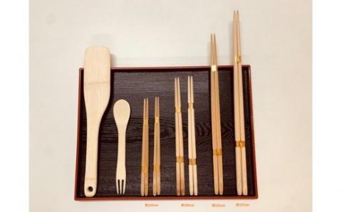 竹細工　カトラリーセット／竹　お箸　フォーク　ナイフ　道の駅かつらぎ　奈良県　葛城市　竹炭工房【ekik004】