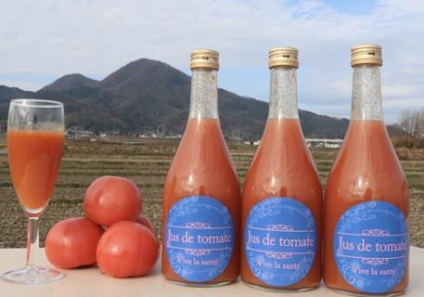 太陽の恵みタップリ　生食用　完熟　無添加　トマトジュース　３本／道の駅　かつらぎ　奈良県　葛城市　tomato【ekik011】