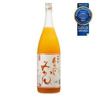 梅乃宿 あらごしみかん 1800ml ／ お酒 リキュール ギフト 贈り物 プレゼント 人気 メーカー直送 果肉たっぷり デザート つぶつぶ食感 ロック ストレート 奈良県 葛城市【umyd003】