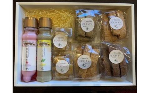 焼き菓子 ６点 生ドレッシング ２本 セット （赤玉ねぎ・バジル） ／ Coco-Make葛城 新鮮 手作り 詰め合わせ ドレッシング 国産 保存料なし 農福連携 奈良県 葛城市【coco002】