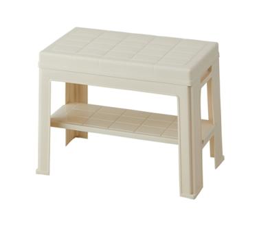 エントランスベンチ アイボリー ／ ライクイット like-it 靴 シューズ 小物 玄関 収納 ベンチ 日本製【like042】