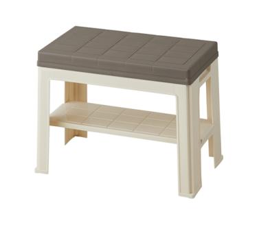 エントランスベンチ ブラウン ／ ライクイット like-it 靴 シューズ 小物 玄関 収納 ベンチ 日本製【like043】