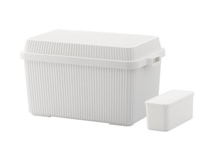 スタックアップコンテナ８３ STC-02S ホワイト ／ ライクイット like-it シンプル 収納 アウトドア インナー付 日本製【like065】