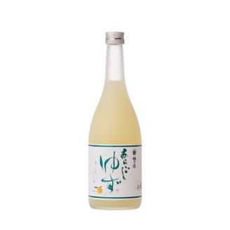 梅乃宿 あらごしゆず 720ml ／ お酒 リキュール ギフト 贈り物 プレゼント 人気 メーカー直送 柚子 デザート ロック ストレート 奈良県 葛城市【umyd018】