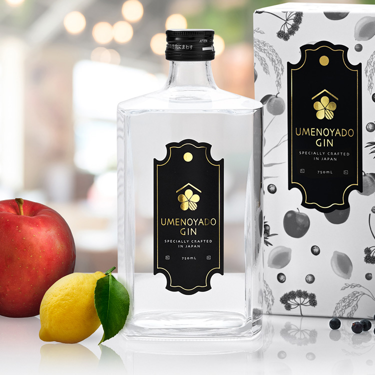 UMENOYADO GIN 750ml ／ 梅乃宿酒造 44度 ジン クラフトジン ジャパニーズジン お酒 スピリッツ 国産 ギフト お祝い プレゼント 奈良県 葛城市【umyd036】