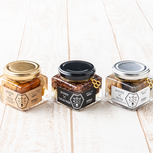 【むろうはちみつ】蜂蜜漬け３種詰め合わせ / ハニーナッ