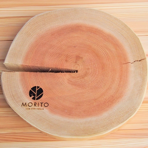 森の花台＜杉の年輪美プレート＞/ 森庄銘木 MORITO 木製 杉 