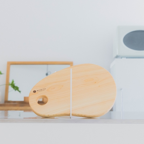 奈良県産 ひのき まな板 そら豆型 カッティングボード（MORI