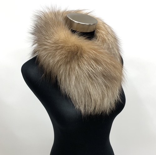 ファー マフラー シルバーフォックス ブリーチ ／ 西本毛皮