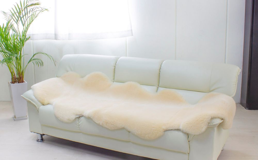 奈良 (株)マスダ製 ムートン フリース 2匹物 毛長28ｍｍ／ 羊