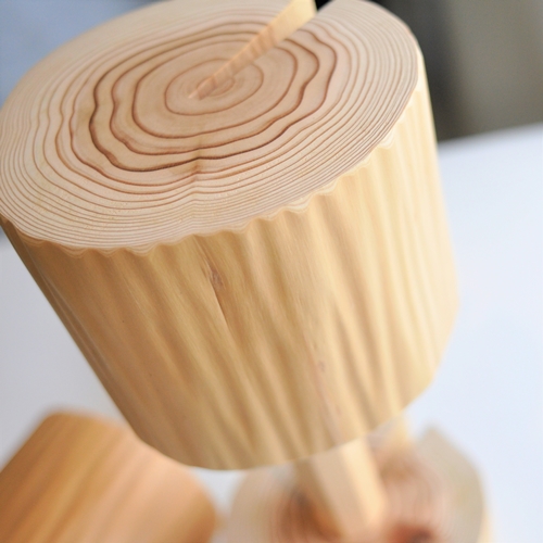 森のインテリア＜杉／絞り丸太仕上げ＞/ 木製 インテリア 