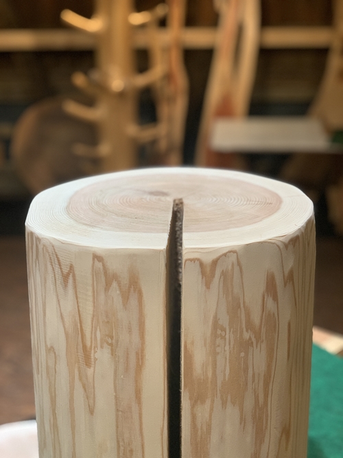 森の丸太スツール ＜杉／全面サンディング仕上げ＞／オッ