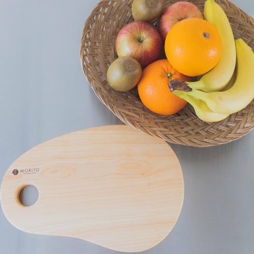 奈良県産 ひのき まな板 そら豆型 カッティングボード（MORI