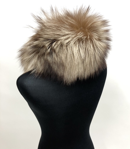 ファー マフラー シルバーフォックス キャメル&ベージュ ／