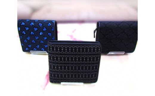 印傳 二つ折り財布(男性用)