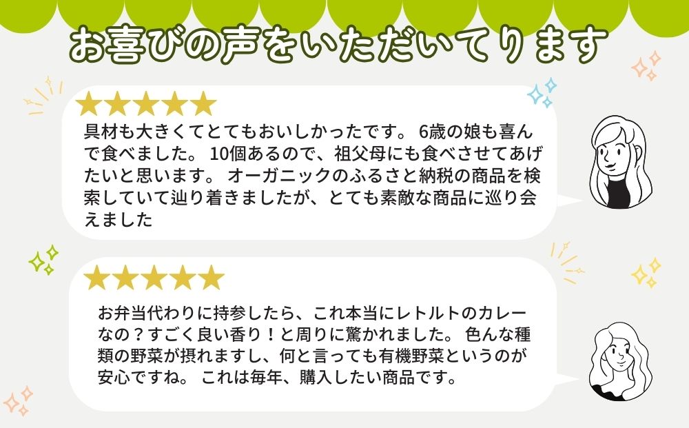 農家のたっぷり野菜カレー ３０個／山口農園 有機野菜 オ