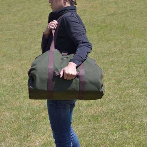 キャンプ・焚き火用 薪バッグ ／ 薪キャリー 薪入れ ログキ