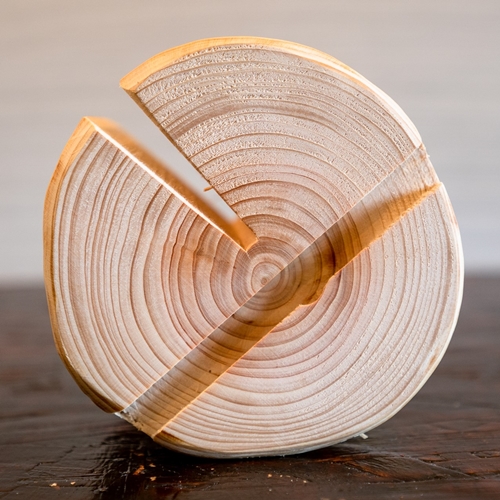 森の丸太スタンド 「MIGAKI」 スマホスタンドとエコバッグセ