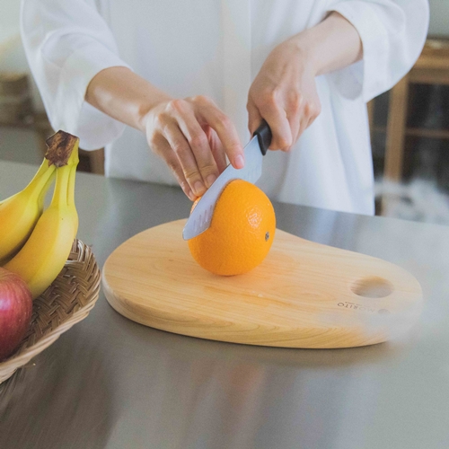 奈良県産 ひのき まな板 そら豆型 カッティングボード（MORI