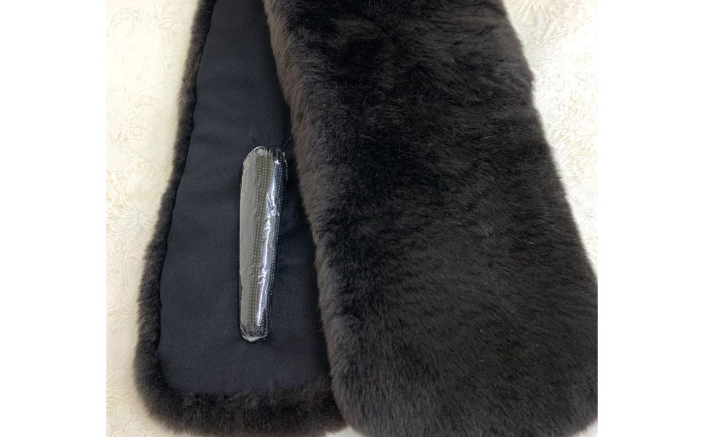 ファーマフラー ヌートリア ブラック ／西本毛皮商店 高品