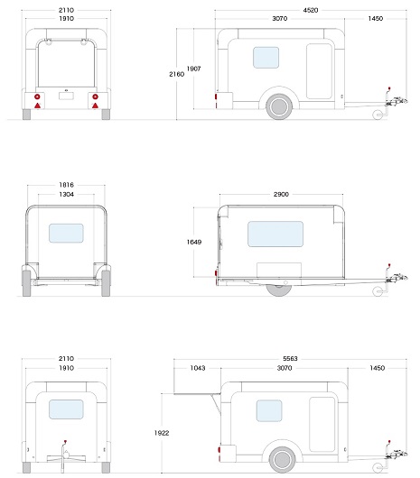 キャンピングトレーラー X-cabin300 スペシャル パッケージ / 