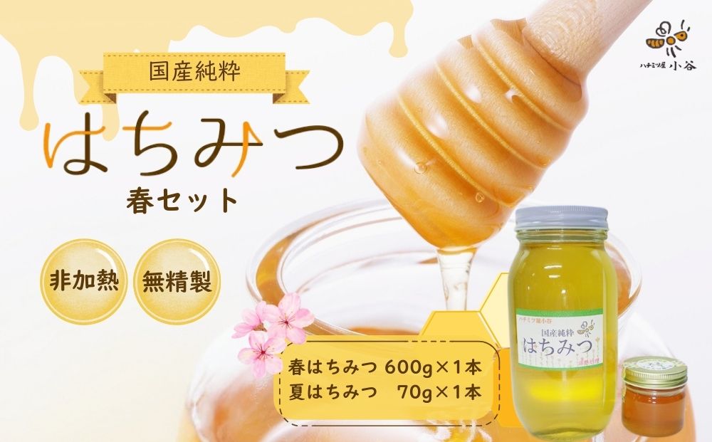 はちみつ 春セット／ 国産 純粋 蜂蜜 ハチミツ ハニー 非加