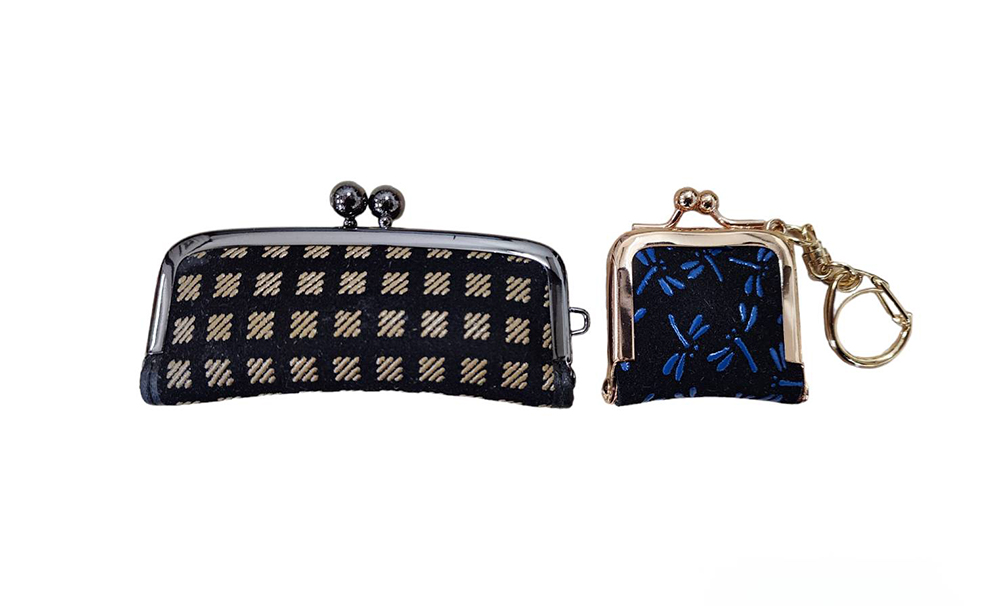 印傳 印鑑入れ・プチがまキーホルダー2点セット(男性用)