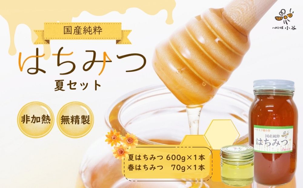 はちみつ 夏セット／ 国産 純粋 蜂蜜 ハチミツ ハニー 非加