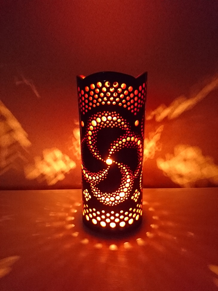 竹あかり カザグルマA-2(表皮剥ぎタイプ)／行灯 照明 間接照