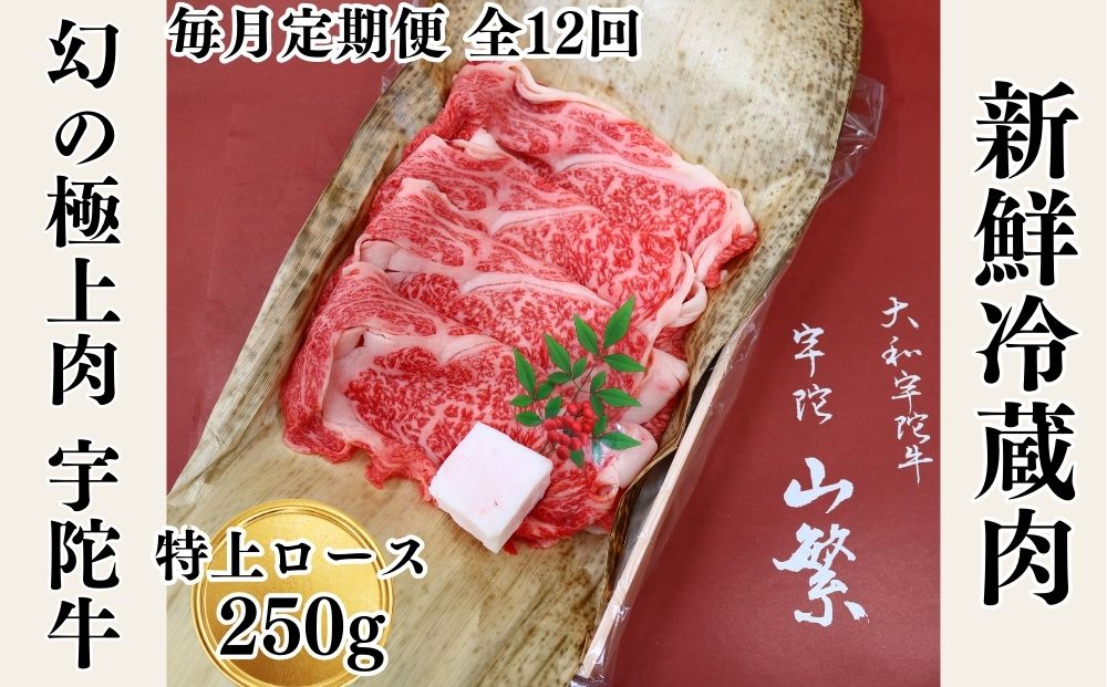毎月定期便全12回 名産 認定肉 宇陀牛 国産 黒毛和牛 特上