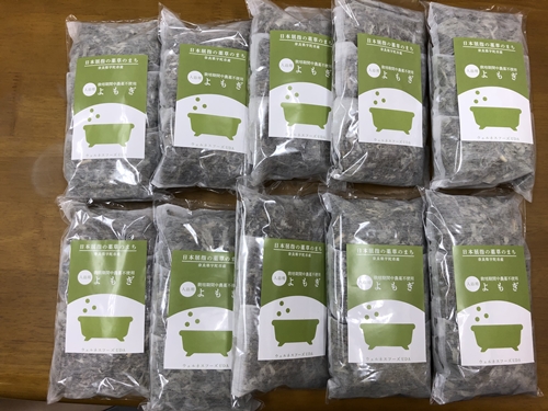 よもぎ 入浴剤 50包 (1袋 5包入×10個) / ウェルネスフーズ UDA