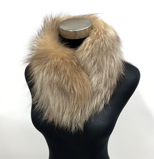 ファー マフラー シルバーフォックス ブリーチ ／ 西本毛皮