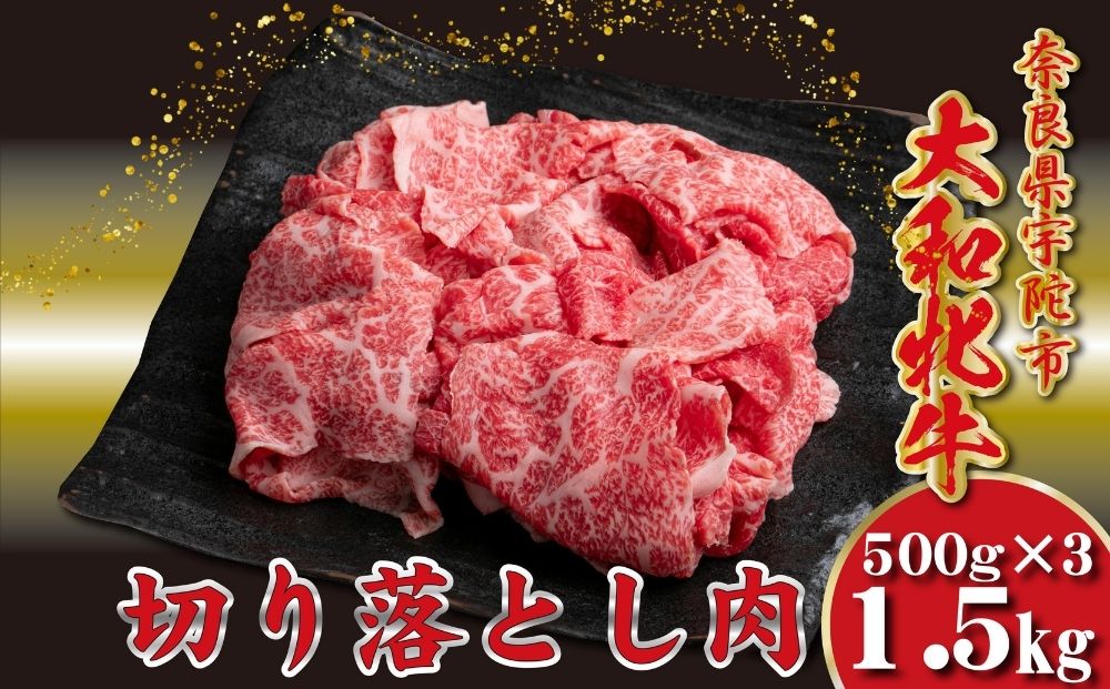 ＜冷凍＞大和牝牛 切り落とし肉 500g×3 （合計1.5kg）／太田