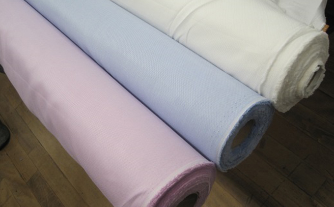 【生地：ロイヤルオックス】オーダーワイシャツ-川西町産貝ボタン使用-高瀬貝