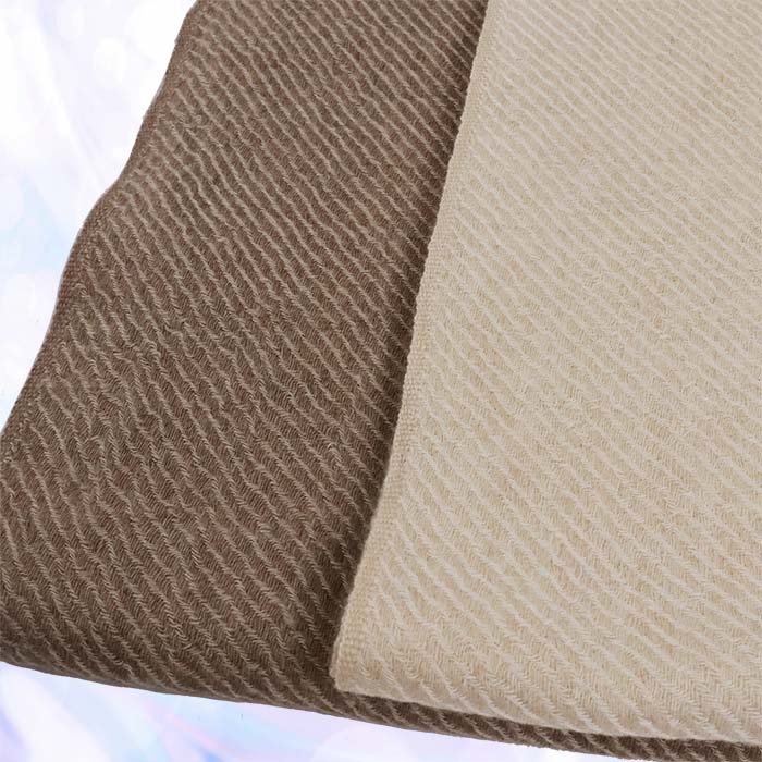 無染色 高級 カシミヤ100％ 薄手 大判 綾織り ストール 66411 レディース 内モンゴル産 オフホワイト ／ まちづくり観光振興機構 通勤 通学 プレゼント ギフト 奈良県 田原本町