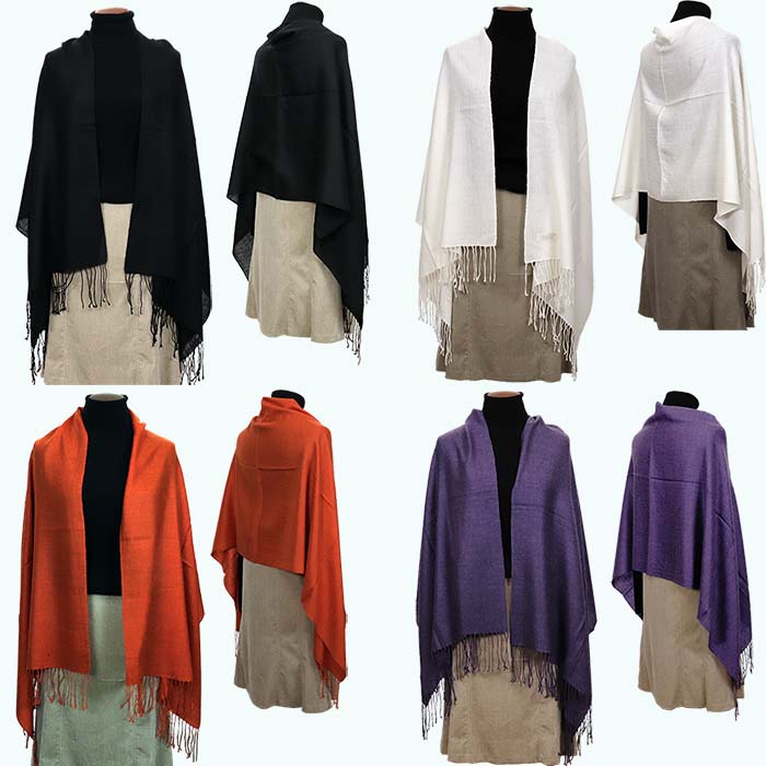 高級 カシミヤ100％ 薄手 大判 ストール 無地 66311 レディース 内モンゴル産 Dブルー ／ まちづくり観光振興機構 通勤 通学 プレゼント ギフト 奈良県 田原本町