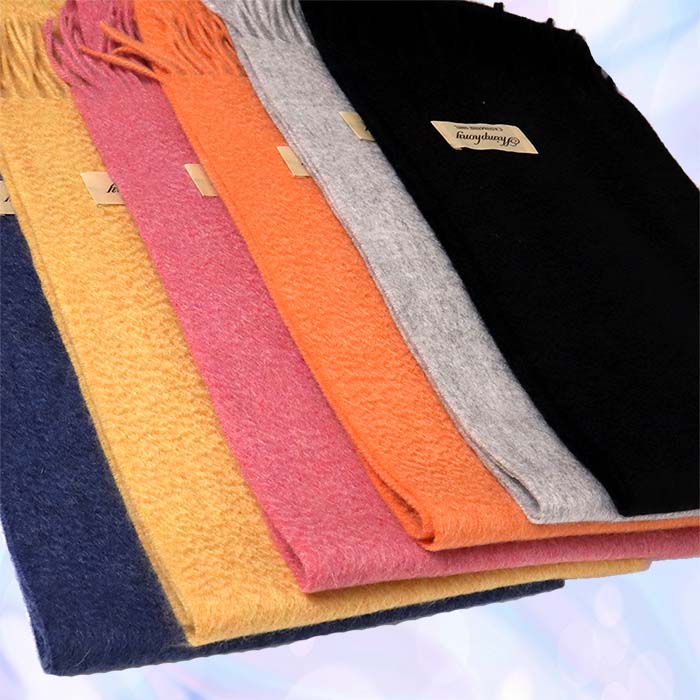 高級 カシミヤ100％ 薄手 プチマフラー 無地 66301 レディース 内モンゴル産 ピンク ／ まちづくり観光振興機構 通勤 通学 プレゼント ギフト 奈良県 田原本町