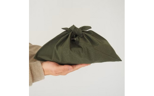 あづま袋 Sサイズ 1セット カラー カーキ お弁当袋に。 ／ Maco エコバッグ 風呂敷 手ぬぐい 奈良県 田原本町